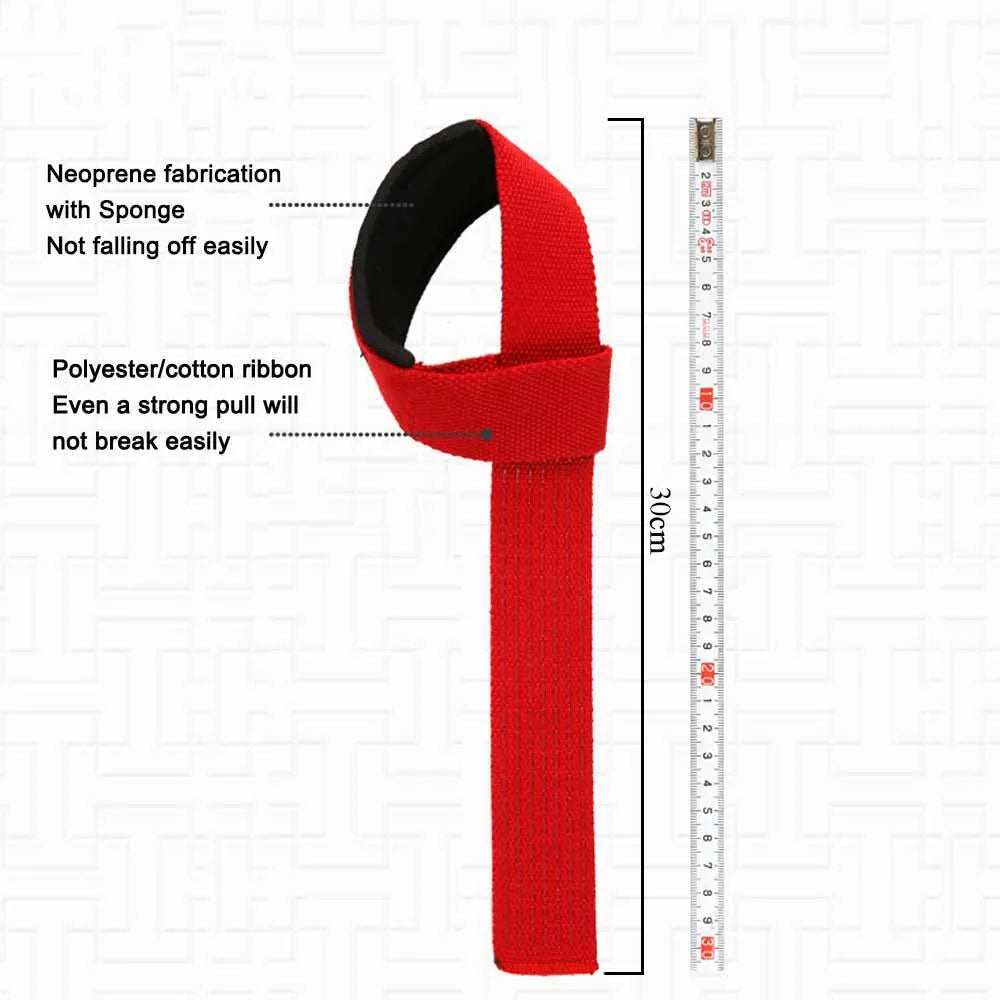 2 stuks Gewichtheffen Polsbanden Krachttraining Verstelbare antislip Gym Fitness Hijsband Polssteun Sportgreepband