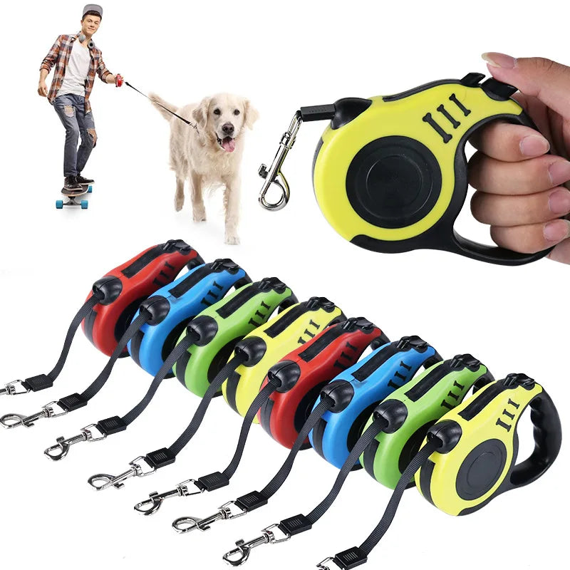 3 Meter 5 Meter Intrekbare Hondenriem Huisdier Aangelijnd Trekkabel Riem Automatische Flexibele Lijn Voor Kleine Middelgrote Hond Product