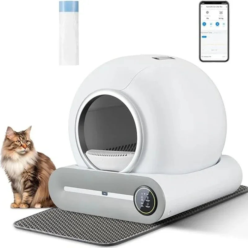 Grote automatische kattenbak Zelfreinigend slim kattentoilet met app-toilette Rascador Para Gato Engelse versies Dropshipping