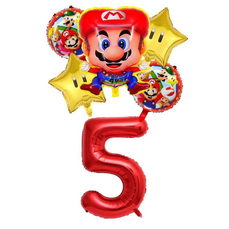 Super Mario Bros Verjaardagsfeestje Decoratie Spel Mario Brother Thema Servies Cup Plaat Ballon Feestartikelen Kinderachtergrond