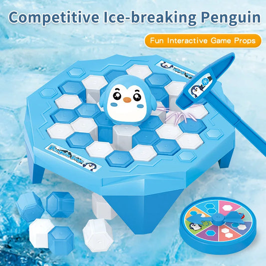 Mini ice-breaking Penguin, Save the Little Penguin ice-knocking game, parent-child interactive children's tabletop toys