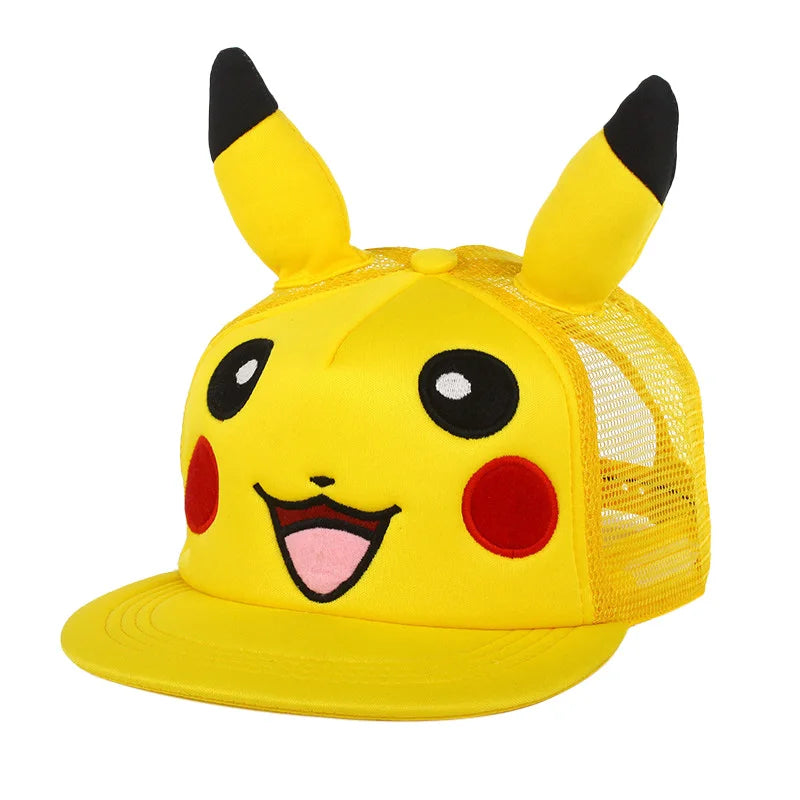 Cartoon Pokemon Baseball Cap Pikachu Hat Adjustable Pokemon Cosplay Hip Hop kids Girls Boys Anime Figure Toys Gifts man children