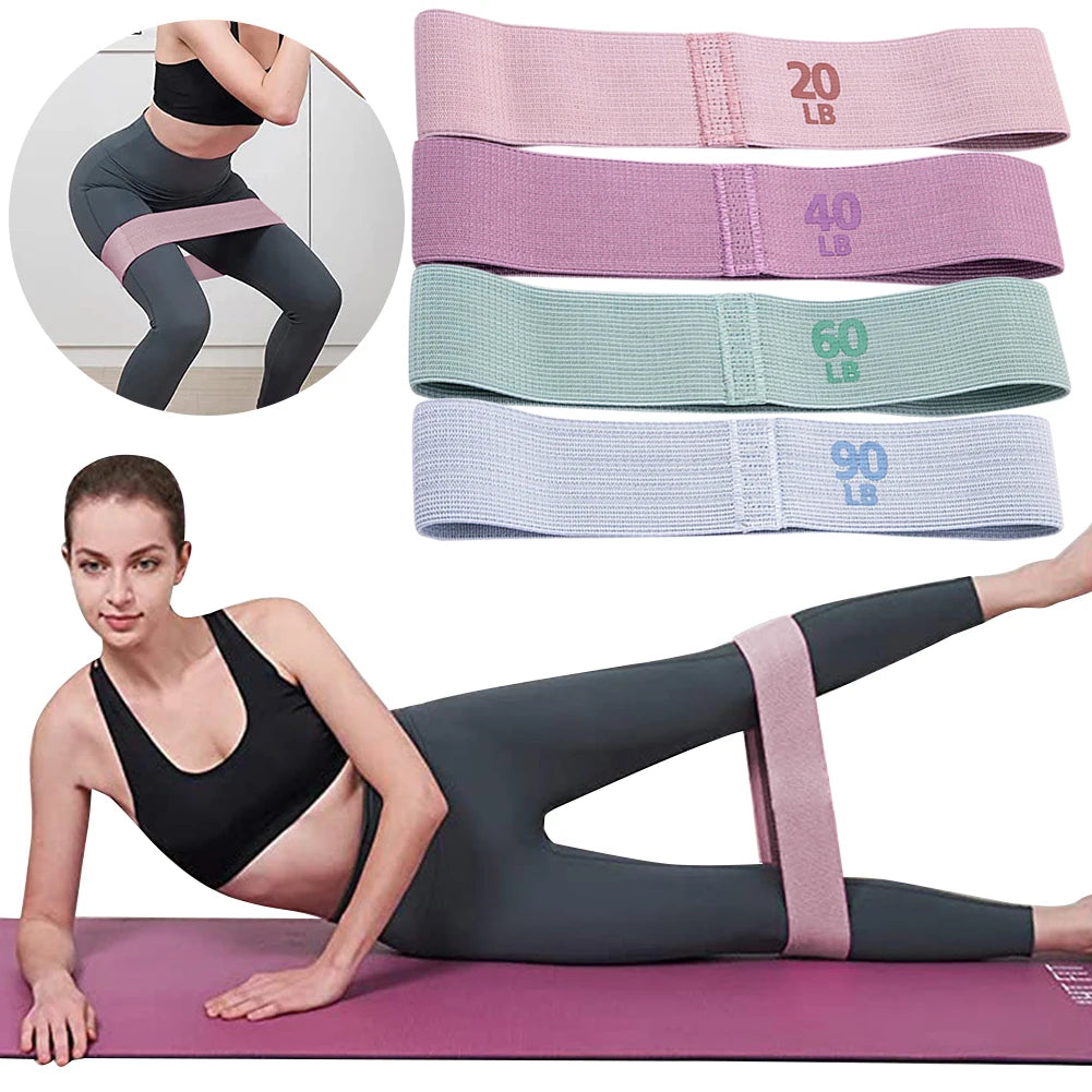 Elastic Workout Bands Anti-Slip Squat Expander Bands Portable Glute Thigh Elastic Bands Yoga Gym Equipment