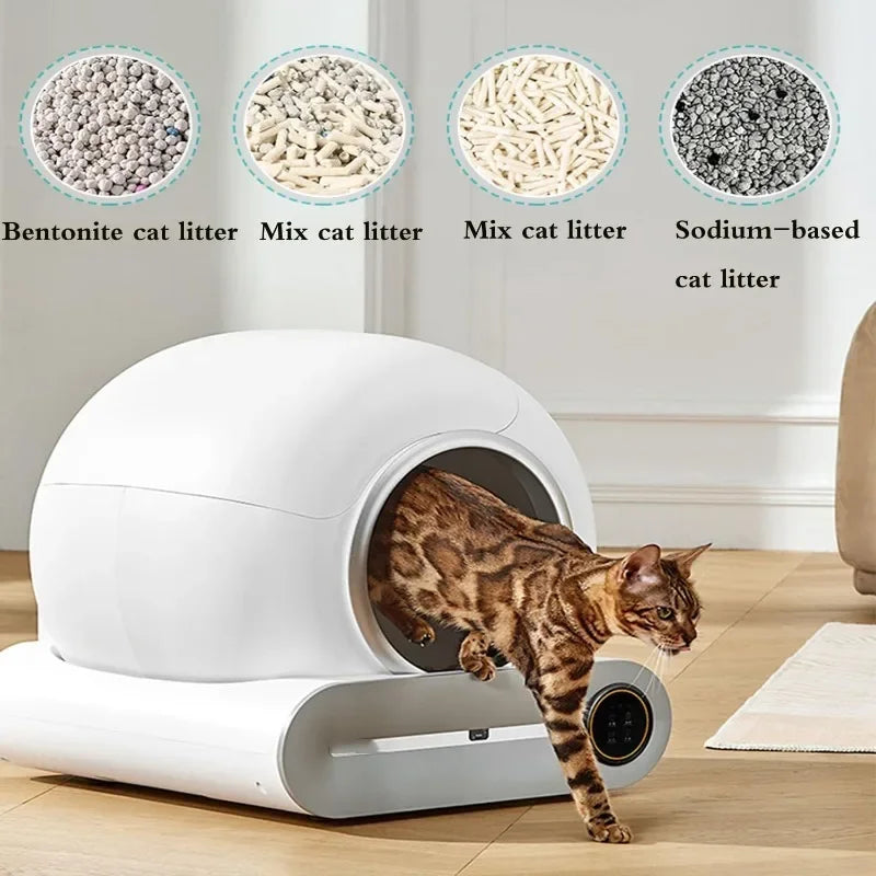 Grote automatische kattenbak Zelfreinigend slim kattentoilet met app-toilette Rascador Para Gato Engelse versies Dropshipping