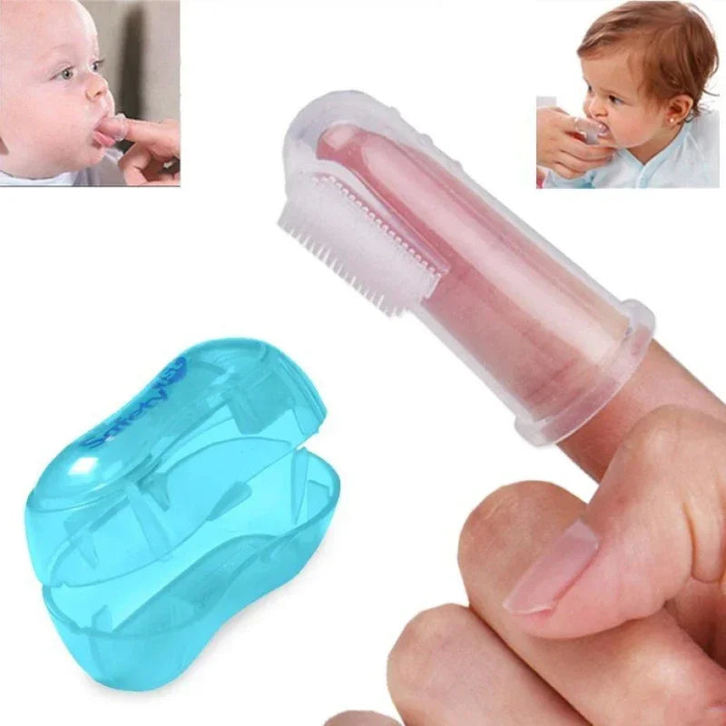 Super Soft Pet Finger Toothbrush Teddy Dog Brush Bad Breath Tartar Teeth Care Tool Dog Cat Cleaning Silica Gel Pet Supplies