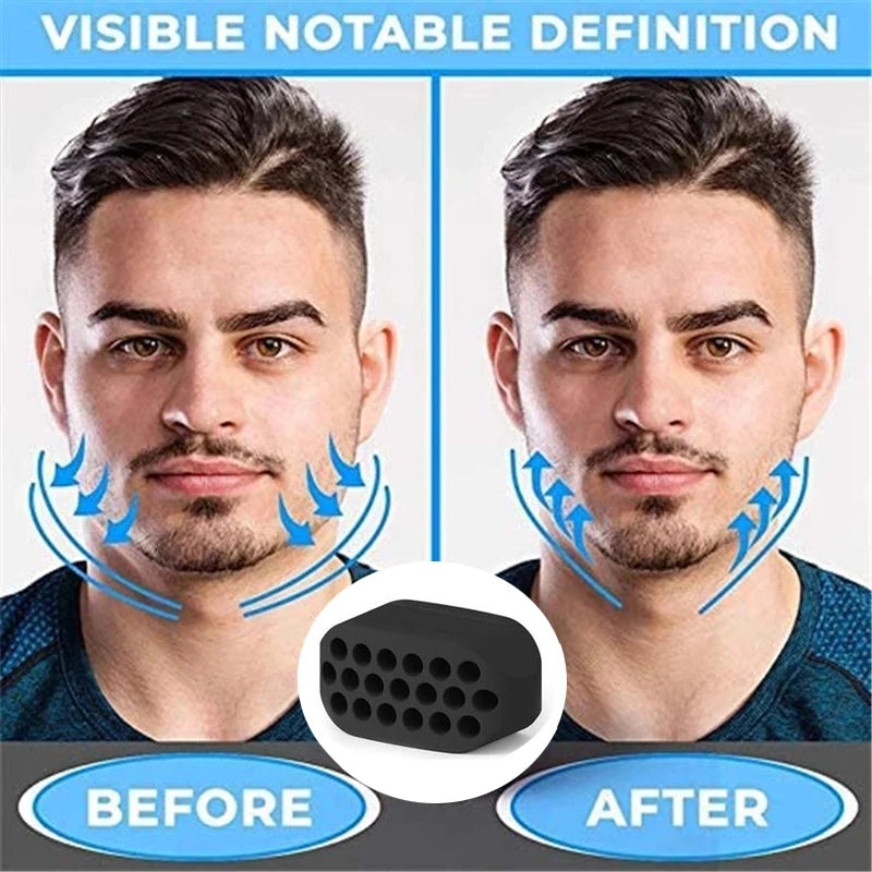 Silicone Jaw Line Exerciser Jawline Chew Ball Fitness Facial Toner Face And Neck Muscle Trainer Chin Cheek Exercise Jawliner